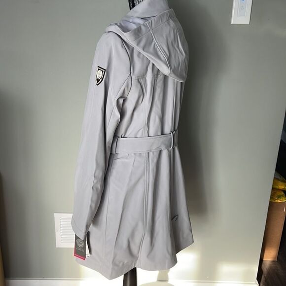 Vince Camuto Navy Trench Coat NEW Medium - Picture 4 of 8